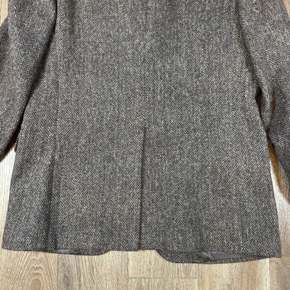 Harris Tweed Sport Coat Mens 42R Wool Harringbone Donegal - Picture 16 of 16